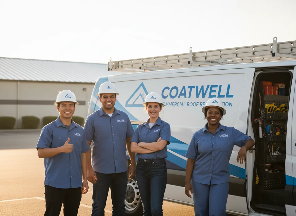 Commercial roof coating company in Noble, IL
